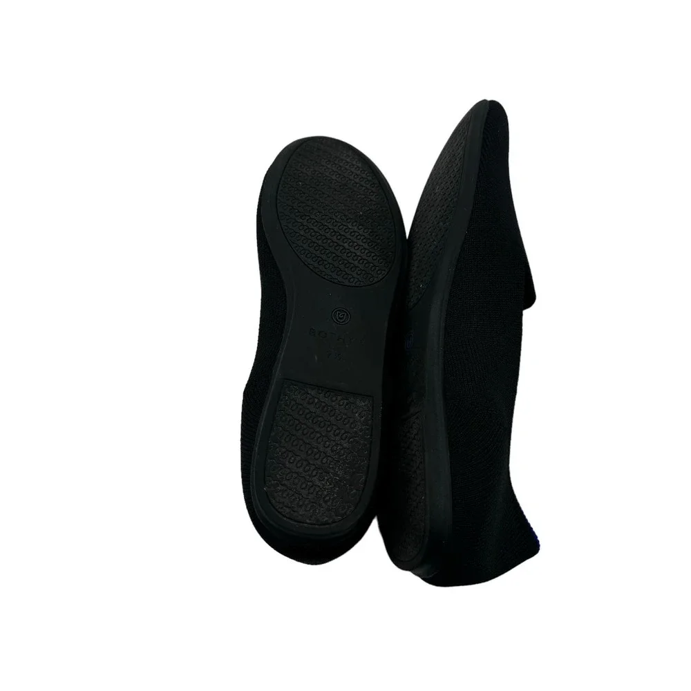 Rothy's The Loafers Flat Slip On Shoes Black Women's Size 7.5 NWOB